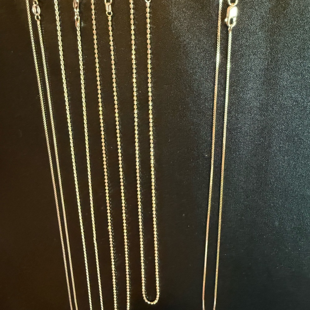 ROSE GOLD 14K plated over .925 Sterling Silver, 16” box chain